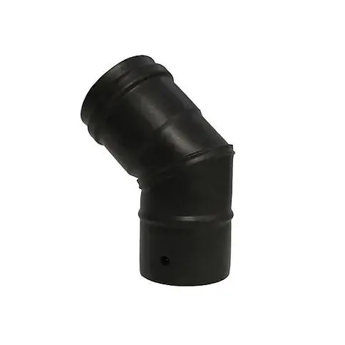 Codo Ø100-45º M-H con junta. Deko pellets Classic Dinak - 1