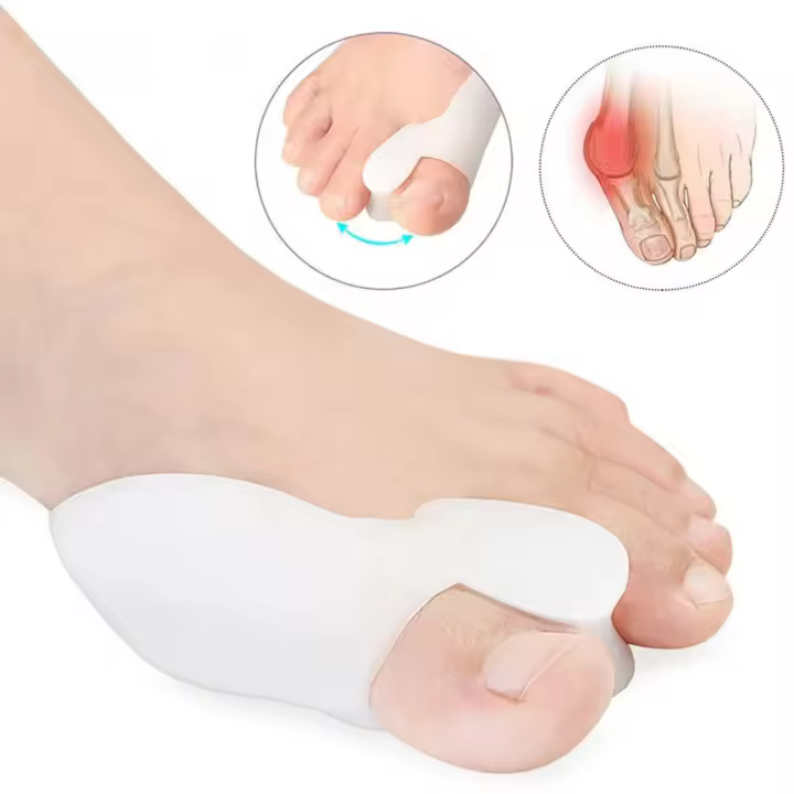 Protector De Gel Para Dedos Mayores Corrector De Bunion Alivio Del Dolor Hallux Valgus Ortopédico Separador De Dedos Paquete De 2/4/8 - 1
