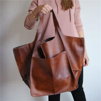 Bolso De Hombro Para Mujer Multifuncional De Gran Capacidad En PU Suave Estilo Retro Bolso De Compras Grande De Lujo Diseñador Bolso Tote Casual - details 7