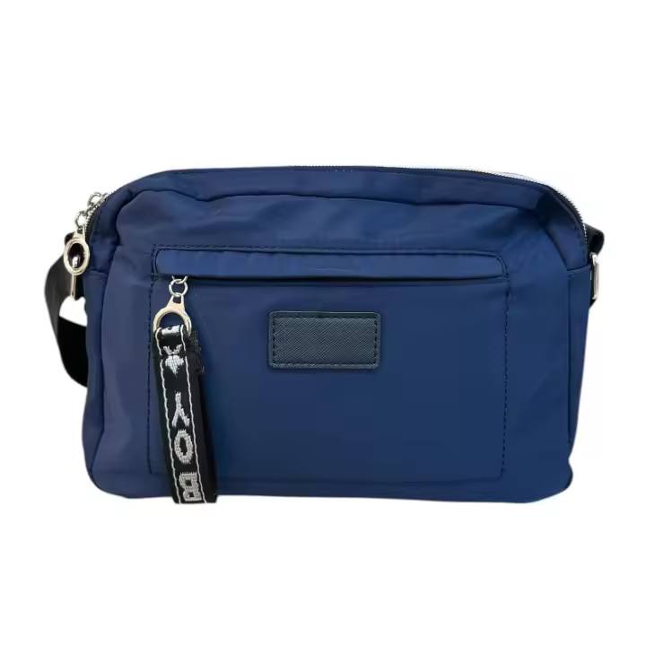 Bolso De Nylon Azul - 1