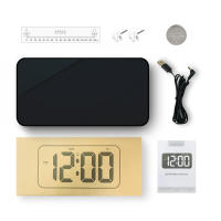 Digital wall clock, large display, automatic dimming, small and silent, suitable for living room, bedroom, kitchen - details 3