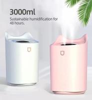 Humidificador de aire pequeño de 9,88*5,95 pulgadas, apagado automático las 24 horas, alimentación por USB, difusor de aroma ultrasónico de 3 litros, 7 colores, silencioso, 2 boquillas, 3 modos, adecuado para dormitorios, oficinas y automóviles - details 3