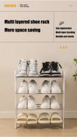 Organizador De Zapatos De 4 Capas Alta Capacidad De Soporte Moderno Minimalista Gran Capacidad Eficaz Ahorro De Espacio Duradero Y Estable Material Plástico Diseño Elevado Resistente Al Agua Fácil De Montar - details 3