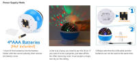 Niños Luz Nebulosa Estrella proyector LED de color changing USB/Bathería Bebé Niña Niños Noche Romántica lámpara - details 4