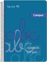 Campus  Bloc espiral Tapa CARTON FINA DURA cuaderno cuadricula con guia tipo lamela cochesito de Tamaño A4 Cuadrícula Pauta 3x3mm/4x4mm a elegir, , 80 hojas, 70g Pack de 6 blocs  perfectos para uso escolar, aprender a escribir y hogar - details 6