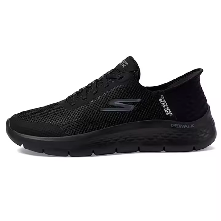 Zapatilla Mujer Skechers GO WALK FLEX-GRAND ENTRY 124836/BBK HANDS FREE SLIP-INS plantilla Air Cooled Memory Foam, CORDONES FIJOS ELASTICOS - 1