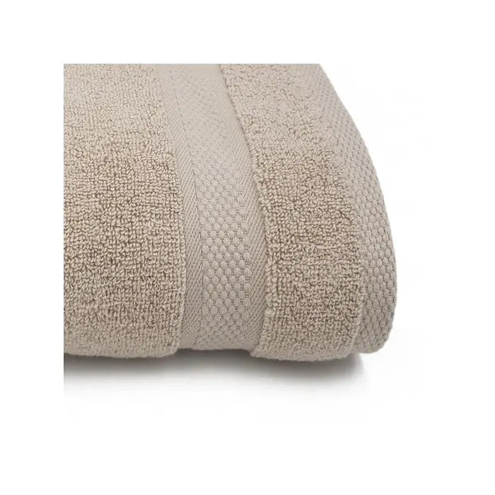 Toalla de baño, Beige,100% rizo de algodón, 550gr, suave, absorbente, tocador, lavabo, ducha, sábana. Premium - 1