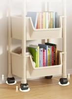 Estante De Ruedas Para Libros Y Almacenamiento En Rincón Para Cocina Sala De Estar Dormitorio Organizador De Baño Ecológico De Plástico - details 4