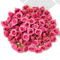 20/50Pcs Rosas Artificiales 2CM Flores Falsas Para Decoración De Hogar Jardín Bodas DIY Scrapbook Guirnalda Regalo Accesorio - details 14