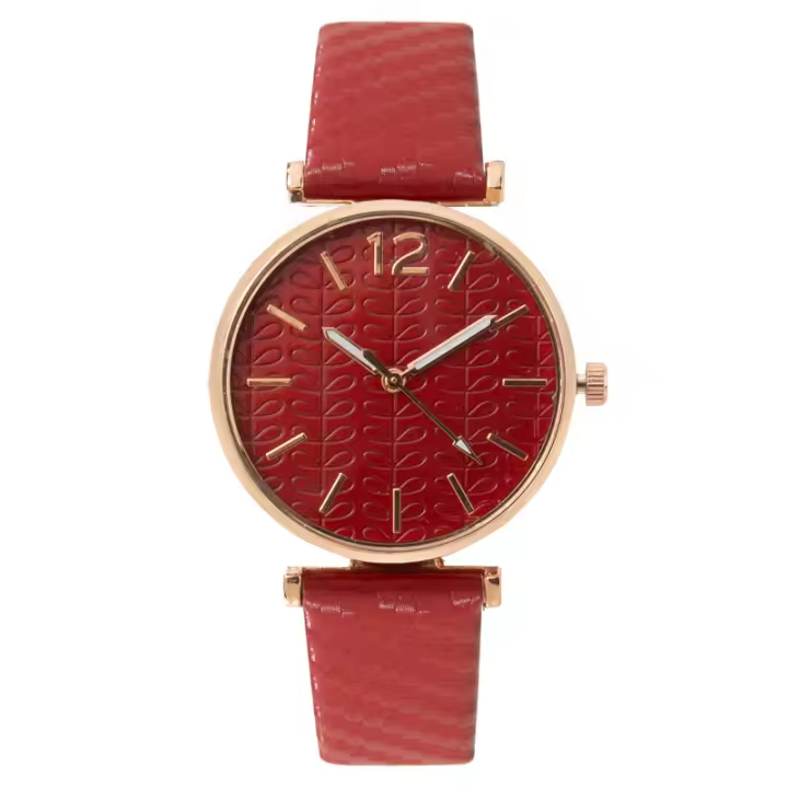 Reloj de Mujer con transmisión en Vivo, Reloj de Mujer con Correa de cuero ovalada, Reloj de cuarzo de una pieza - 1