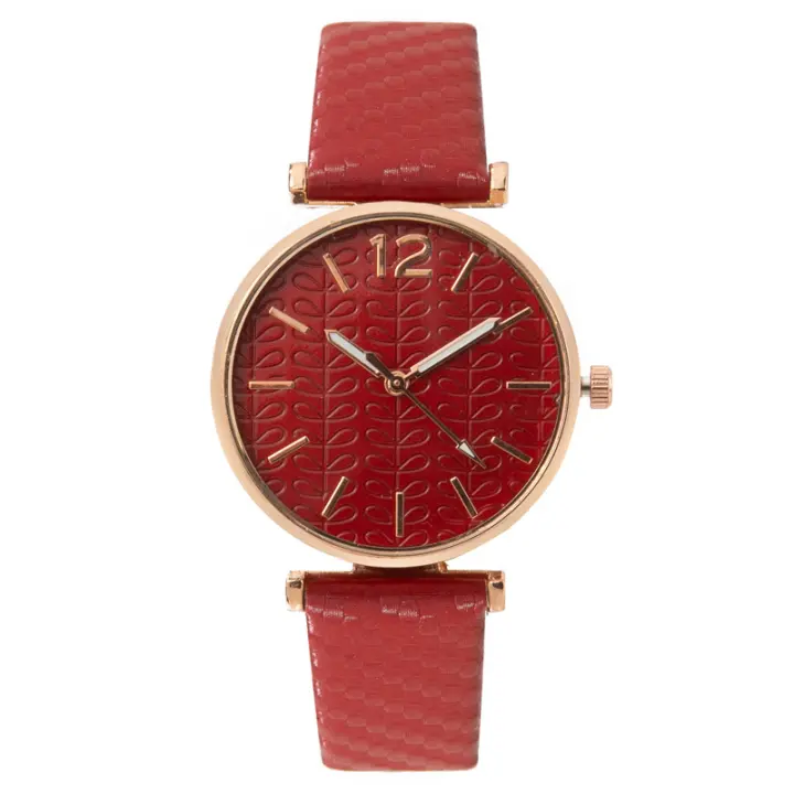 Reloj de Mujer con transmisión en Vivo, Reloj de Mujer con Correa de cuero ovalada, Reloj de cuarzo de una pieza - 1