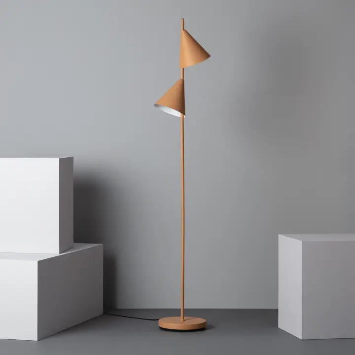 Ledkia Lámpara de Pie Whirlwind de Metal para Decoración Moderna E Iluminación Personalizada - 1