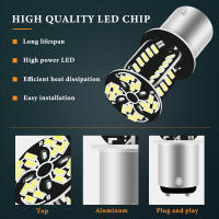 Luz De Freno LED Estroboscópica 1157 BAY15D 64SMD DRL Luz De Señal De Giro Para Coche Y Motocicleta Luz Trasera De Parqueo Con Flash De Agua - details 1