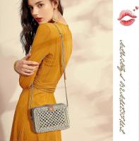 Bolso de paja Vintage para Mujer, Bolso de tán hecho a mano, Bolso Pequeño, Bolso bandolera de paja Vintage para Mujer, - details 0