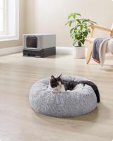 Cama de Perros y Gatos en Felpa Suave, Sofá para Mascotas con Cojín Extraíble y Lavable, Color Gris Ombré - details 1