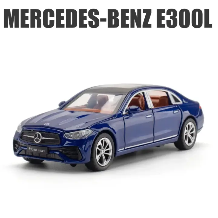 Coche De Juguete Mercedes-Benz E300L a Escala 1/32 Metal Diecast Con Sonido Y Luz Regalo Para Niños Coleccionable - 1