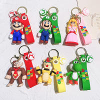 Llavero Super Mario Bros De Anime Figura Toad Yoshi Decoración Para Coche Accesorios Para Mochila Juguete Para Niños Regalos De Navidad - details 0