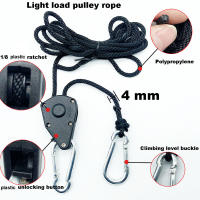 4pcs Cordón Ajustable De 8 Pulgadas Para Vela De Paraguas 2m Herramienta De Colgaje Para Silla De Pescar Lámpara De Cultivo Tira De Levantamiento Con Anillo De Acero Carbono - details 5