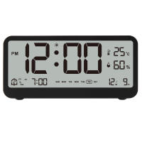 Reloj Digital 8001-EN Con Mostrador De Temperatura Humedad Y Alarma De Doble Modo Visualización De Día Semana Y Mes - details 0