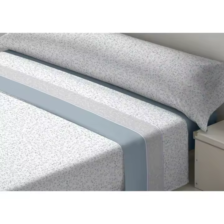 D'Or - Juego de Sábanas D'Or SEDALINA DARCY Azul Cama de 150 - 1