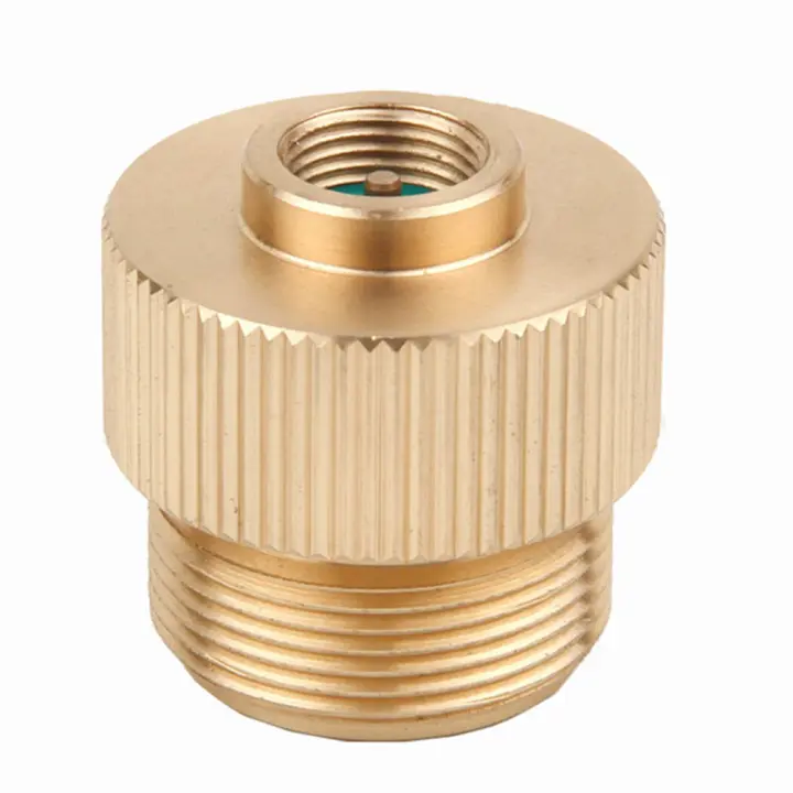 Adaptador De Tanque De Gas Para Estufa De Camping 1\"-20 UNF a 7/16\"-28UNF Convertidor De MAPP Gas Para Cocina Al Aire Libre - 1