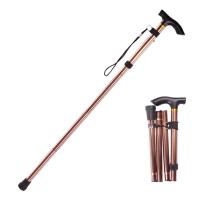 Bastón Telescópico De Aleación De Aluminio Para Caminar Y Acampar Batea De Hierro Plegable Para Ancianos Bastón De Apoyo - details 11