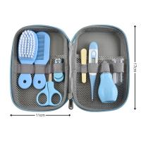 BATHBY Kit de Cuidado e Higiene para Bebé, Estuche Portátil, Cepillo, Tijeras, Lima, Cortauñas, Termómetro, Aspirador Nasal - details 4