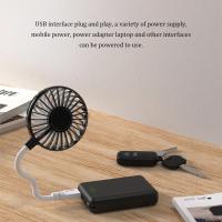 Ventilador Portátil Recargable USB Silencioso Con Batería De Almacenamiento Para Verano Viajes Exteriores Corriente 5V Plástico - details 7
