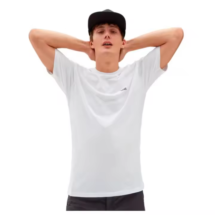 Camiseta Vans Left Chest Logo Blanco - 1