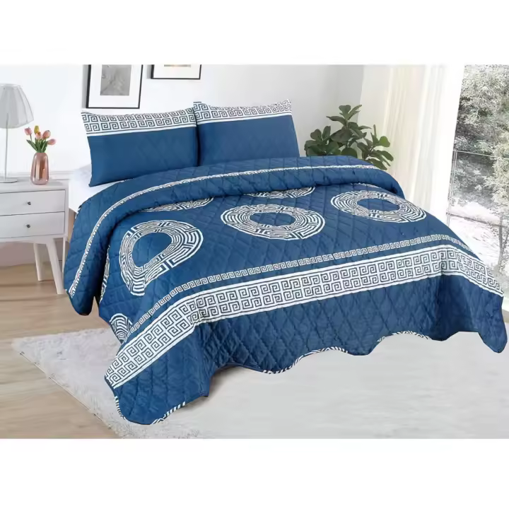 Colcha boutí de Almohada Estampada para Primavera, Verano, otoño e Invierno. 100% Microfibra +2 Funda  135x150x180cm / - 1