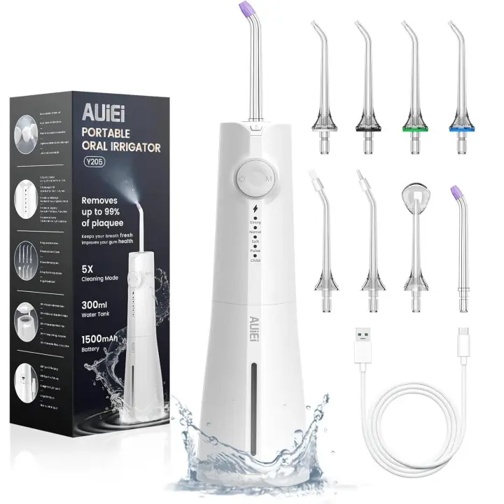 Irrigador Bucal Portatil Timits 8 Boquillas 5 Modos USB-C Recargable - 1