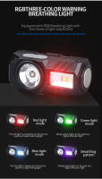 Mini Linterna Frontal LED Super Brillante Recargable USB C Portátil Para Camping Y Pesca Luz De Cabecera Inducción IPX4 Impermeable - details 3