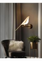 Lámpara De Pared LED Nórdica Con Pájaro Dorado Rotatable Para Sala De Estar Barra Lámpara De Noche Para Cama Moderna Instalación En Pared Material De Hierro Y Aluminio Fuente De Luz LED - details 5