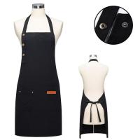 Nueva Moda Del Delantal De Cocina Para Mujer Y Hombre Chef Trabajo Delantal Para Barbacoa Restaurante Bar Tienda Salones De Belleza Estudios Uniforme - details 4