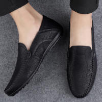 Zapatos Casuales Para Hombre De Cuero Legítimo Lujo Italiano Mocasines Hechos a Mano Transpirables Botines Slip-On Talla Grande - details 10