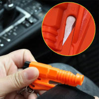 Llave De Seguridad Con Silbato Y Cortador De Cinturones 3-en-1 Llavero De Hamaca Para Automóvil Herramienta De Rescate De Supervivencia Portátil - details 4