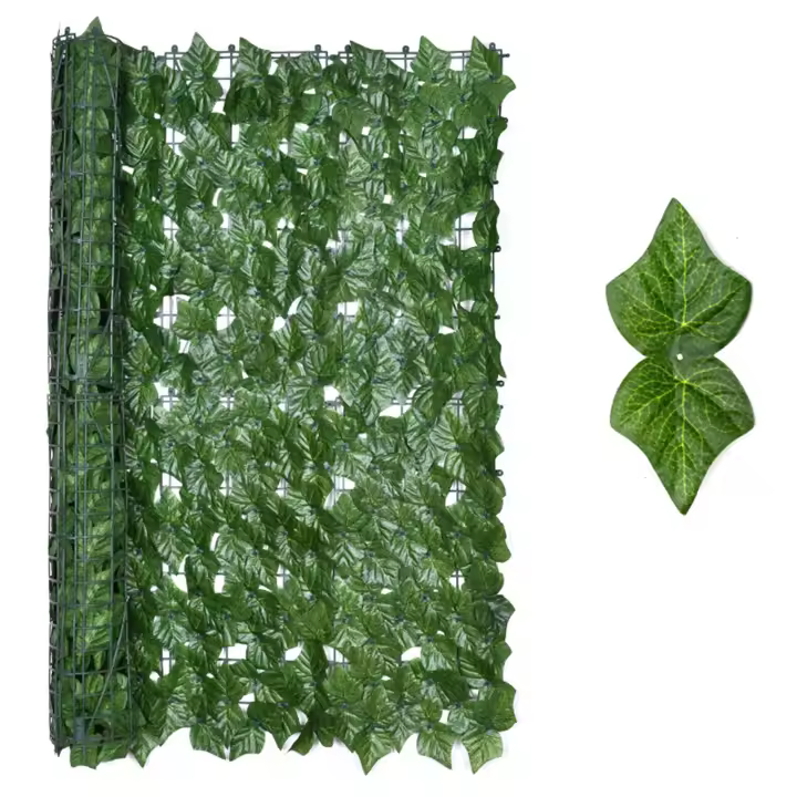 Kmt Style - Rollo de Valla de Privacidad de Hoja Artificial - Pantalla de Valla de Privacidad - Medidas 1x3m - Decoración Exterior - 1
