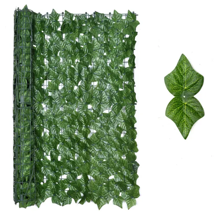 Kmt Style - Rollo de Valla de Privacidad de Hoja Artificial - Pantalla de Valla de Privacidad - Medidas 1x3m - Decoración Exterior - 1