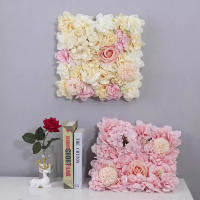 Pared De Flores Artificiales De Seda Rosa 3D Para Boda Fiesta De Enlace Fondo DIY Decoración De Hogar Panel De Flores De Artesanía - details 12