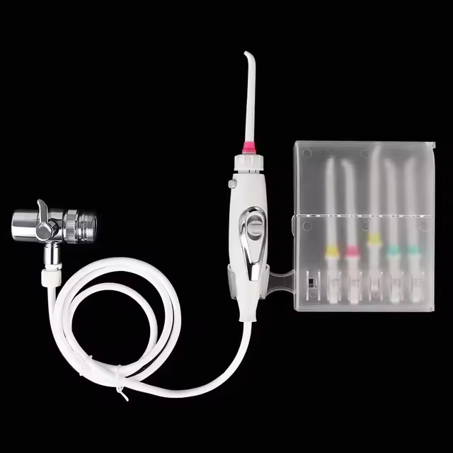 Irrigador Dental Portátil Con Fuente De Agua Façuete Limpieza De Dientes Y Boca Máquina De Lavar Con 5 O Más Punzantes De Agua Monojeta Alta Capacidad De Tanque Bajo Ruido Para Adultos - 1
