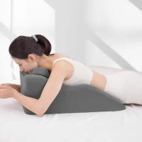 Cojín Multifuncional Para Dormir Y Leer En La Cama Recubrimiento De Poliéster Y Algodón Relleno De Espuma De Memoria - details 0
