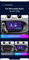 Junsun Radio Coche para Mercedes Benz Smart 2016 AI Voice 2 din Pantalla Coche Android Auto Multimedia Navegación GPS Auto radio - details 2