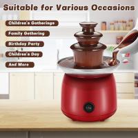 Mini Fuente De Chocolate, Máquina De Fuente De Chocolate, Torre De Fondue De Chocolate De 3 Niveles,Adecuado Para Fiestas,Reuniones Familiares,Mojar Fresas - details 1