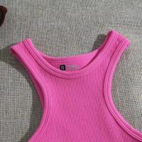 Chaleco De Yoga Para Mujer Con Alta Elasticidad Top De Deporte Fitness Ropa De Gimnasio Estilo Urban Tank Top - details 5