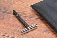 Cuchilla De Afeitar De Seguridad Para Hombres YAQI Con Mango De Aluminio Negro Y Cromado Ligero Excalibur Doble Faja Para Rostro - details 4