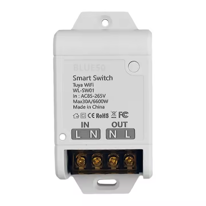 WIFI Smart Switch 30A Alta Potencia App Control Remoto Domótica Socket - 1