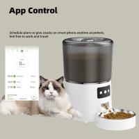 Comedero Gato Automatico+2.2 Fuente para Gatos - 5G/2.4G WiFi Dispensador Comida Gatos - Comedero Automatico Gato Conectar App - Alimentación a Distancia - 1-10 Comidas al Día - 10s Voz - Doble Alimentación - 4L - details 14