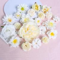 Flores Artificiales De Seda Rosa Mezcladas Para Decoración De Hogar Bodas DIY Accesorios De Flores Falsas Para Regalos - details 1
