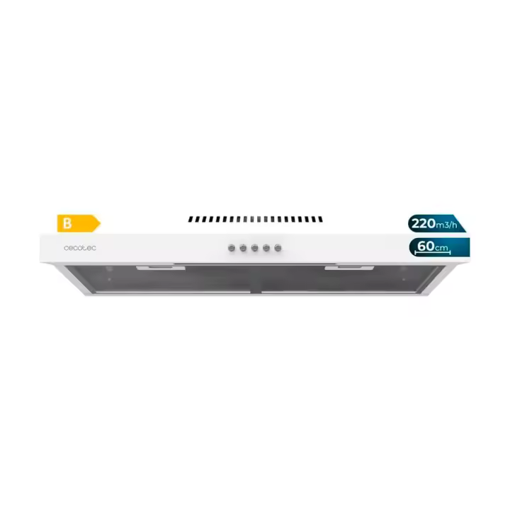 Campana extractora Cecotec Bolero Flux CM 602200 70W 220m³/h B 60 cm - 1