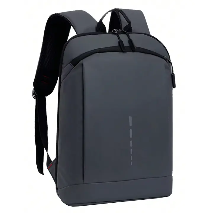 Mochila Impermeable Para Hombres Ultra Ligera Estilo Clásico Con Capa De Computadora De 15.6'' Mochila De Hombro Suave Material Nylon Con Costuras Embossing - 1